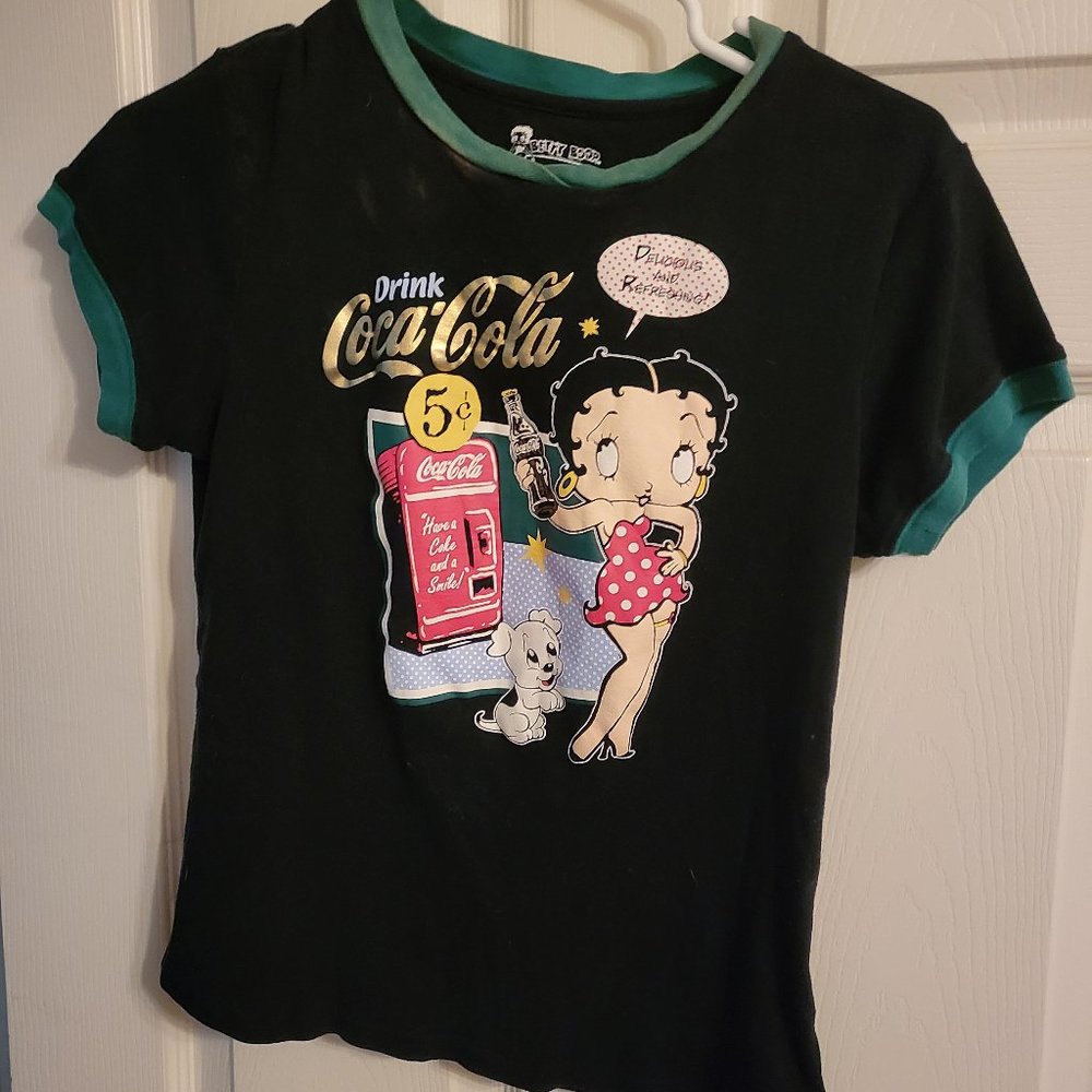 betty boop coca cola t-shirt